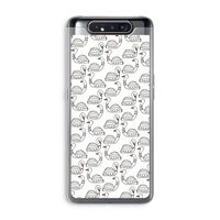 Zwanen: Samsung Galaxy A80 Transparant Hoesje