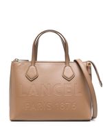 Lancel sac cabas en cuir à logo embossé - Marron