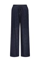 Like Flo zomer broek meisjes - navy blauw - broderie anglaise - Fenna