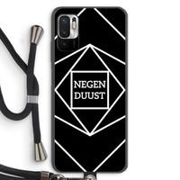 Negenduust geometrisch: Xiaomi Redmi Note 10 5G Transparant Hoesje met koord