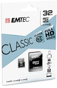 Emtec ECMSDM32GHC10CG flashgeheugen 32 GB MicroSD Klasse 10