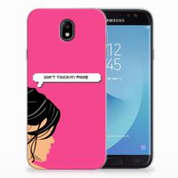 Samsung Galaxy J7 2017 | J7 Pro Silicone-hoesje Woman Don't Touch My Phone