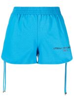 Stella McCartney short à lien de resserrage - Bleu - thumbnail