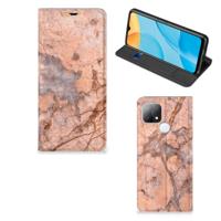 OPPO A15 | Standcase | Marmer Oranje