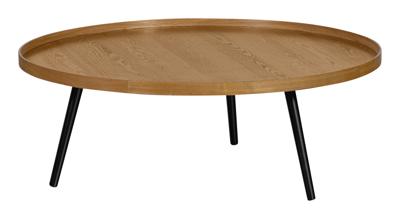 WOOOD Ronde Bijzettafel 'Mesa' Ø100cm, kleur Naturel