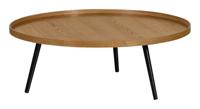 WOOOD Ronde Bijzettafel 'Mesa' Ø100cm, kleur Naturel