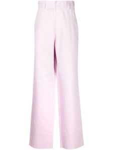 Zegna pantalon ample à taille haute - Rose