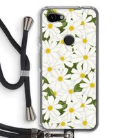 Summer Daisies: Pixel 3a Transparant Hoesje met koord