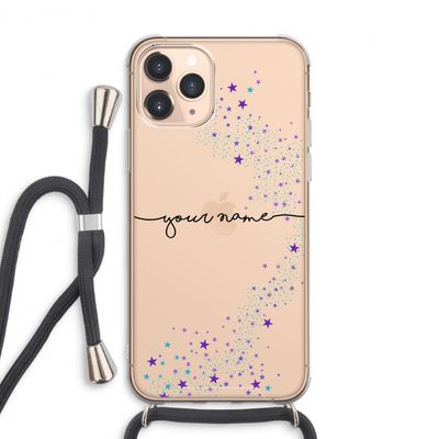 Sterren: iPhone 11 Pro Max Transparant Hoesje met koord