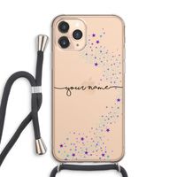 Sterren: iPhone 11 Pro Max Transparant Hoesje met koord