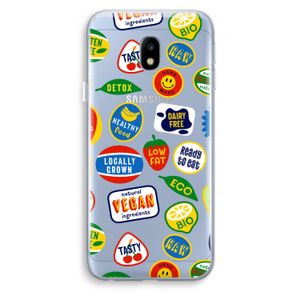 Fruitsticker: Samsung Galaxy J3 (2017) Transparant Hoesje