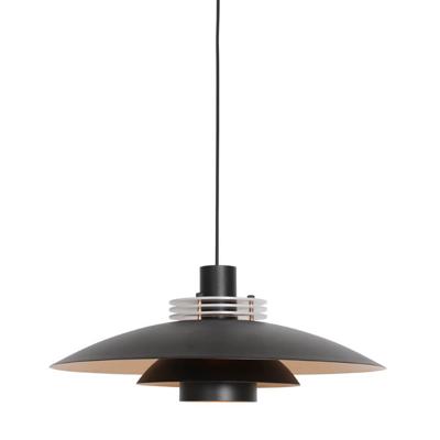 Steinhauer Retro hanglampFlinter Ø 47cm - zwart - 3330ZW