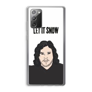 Let It Snow: Samsung Galaxy Note 20 / Note 20 5G Transparant Hoesje