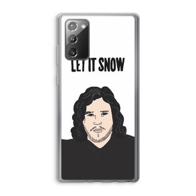 Let It Snow: Samsung Galaxy Note 20 / Note 20 5G Transparant Hoesje