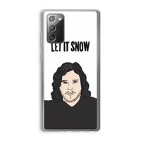 Let It Snow: Samsung Galaxy Note 20 / Note 20 5G Transparant Hoesje