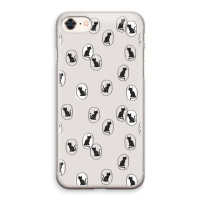 Miauw: iPhone 8 Transparant Hoesje