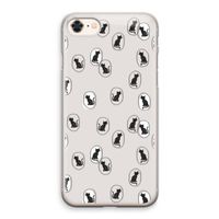 Miauw: iPhone 8 Transparant Hoesje Miauw: iPhone 8 Transparant Hoesje
