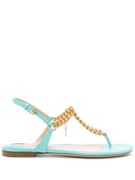 TOM FORD sandales à détail de chaîne - Bleu TOM FORD sandales à détail de chaîne - Bleu