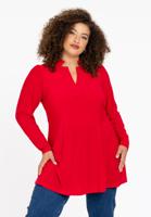 Yoek Tuniek V-hals | Rood | Maat 42/44 Yoek Tuniek V-hals | Rood | Maat 42/44