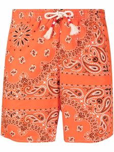 MC2 Saint Barth short de bain à imprimé bandana - Orange