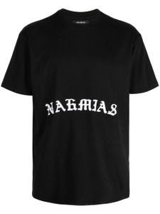 Nahmias t-shirt en coton à logo imprimé - Noir