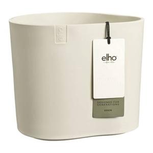 Elho Eden 25 - Linnen wit - L 26 x B x H 23 cm - Binnen en Buiten - 100% gerecycled