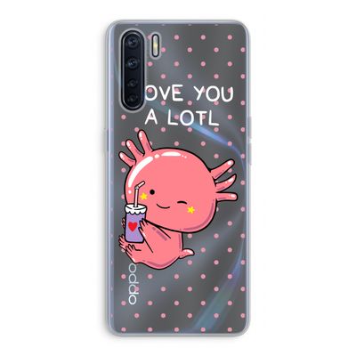 Love You A Lotl: Oppo A91 Transparant Hoesje