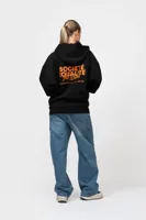 Equalité Societe 2.0 Oversized Full Zip Hoodie Dames Zwart/Oranje PRE-ORDER Begin April - Maat XS - Kleur: ZwartOranje | Soccerfanshop