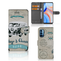 OPPO Reno 4 Pro 5G Telefoonhoesje met foto Retro VW Bus - thumbnail