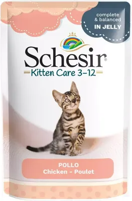 Schesir kitten kip 3-12 85gr