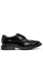 Hogan chaussures oxford en cuir à lacets - Noir - thumbnail