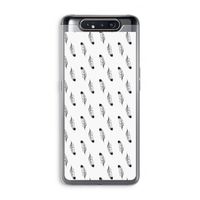 Pluimen: Samsung Galaxy A80 Transparant Hoesje