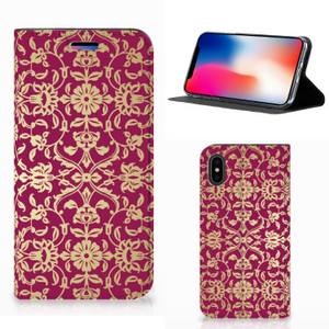 Telefoon Hoesje Apple iPhone X | Xs Barok Pink