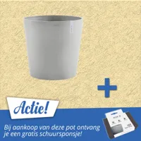 Bloempot Amsterdam 50 cm Wit Grijs Lichtgrijs Ecopots