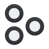 Eglo Set van 3 zwarte inbouwspotFueva 5 Ø 8,6cm - 99146