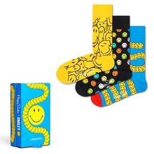 Happy socks 3 stuks Smiley Gift Box * Actie *