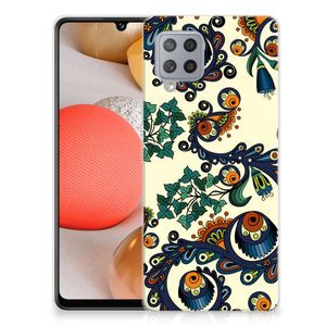 Siliconen Hoesje Samsung Galaxy A42 Barok Flower