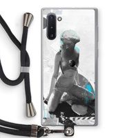 I will not feel a thing: Samsung Galaxy Note 10 Transparant Hoesje met koord
