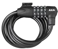 Spiraalkabelslot AXA Rigid Code 180/8 met framehouder - zwart (op kaart)