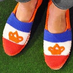 Haakpatroon Oranje espadrilles