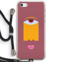 Mono V: iPhone 5 / 5S / SE Transparant Hoesje met koord