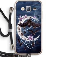 Vleermuizen Maan: Samsung Galaxy J3 (2016) Transparant Hoesje met koord