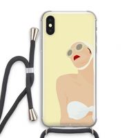 Summer: iPhone X Transparant Hoesje met koord