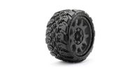 JetKo Extreme Tyre Low Profile King Cobra Belted band op 3.8'' zwarte velg voor Traxxas Maxx - thumbnail