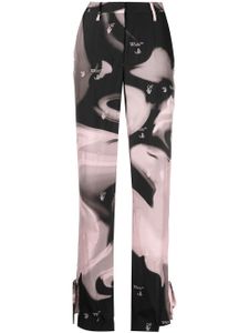 Off-White pantalon Liquid Melt à chevilles nouées - Noir