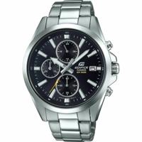 Casio EDIFICE Zwart Zilverkleurig Heren horloge