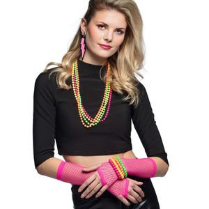 Foute 80s/90s party verkleed accessoire set - 5-delig - jaren 80/90 thema feestje