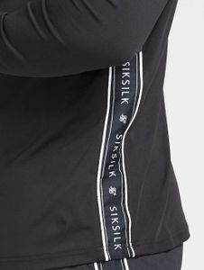 Sik Silk / trui Tape Panel Performance in zwart Sik Silk / trui Tape Panel Performance in zwart