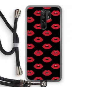 Lips: Xiaomi Redmi 9 Transparant Hoesje met koord