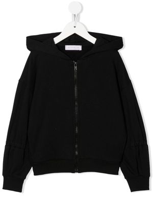 Monnalisa hoodie à patch logo - Noir